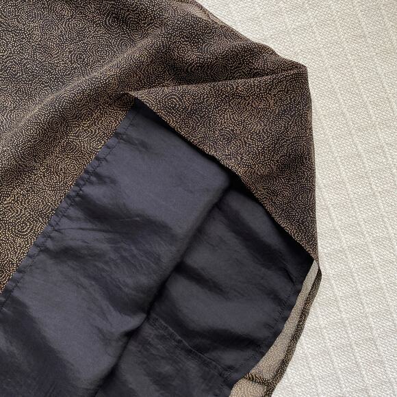 VTG Robbie Bee Silk Two-Piece Dress & Duster Set Black & Tan Knee Length Size 6 - Picture 14 of 14